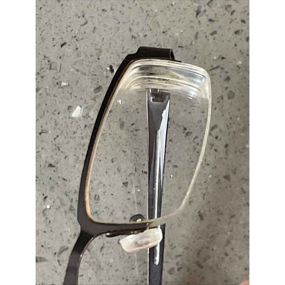 Caravelle By Bulova Ghent Eyeglasses Frames ONLY Dark Gunmetal Brown 50-19-140 - Picture 9 of 9